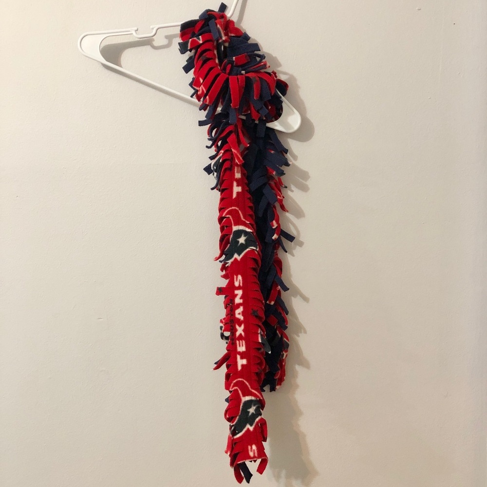 🧣Houston Texans handmade fringed scarf 🏈💙